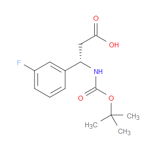 (S)-3-((TERT-BUTOXYCARBONYL)AMINO)-3-(3-FLUOROPHENYL)PROPANOIC ACID
