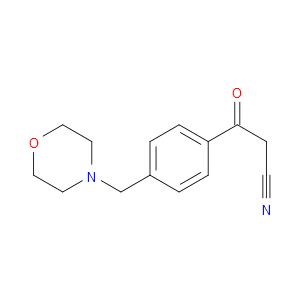 3-(4-MORPHOLIN-4-YLMETHYL-PHENYL)-3-OXO-PROPIONITRILE