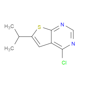 4-CHLORO-6-ISOPROPYLTHIENO[2,3-D]PYRIMIDINE - Click Image to Close