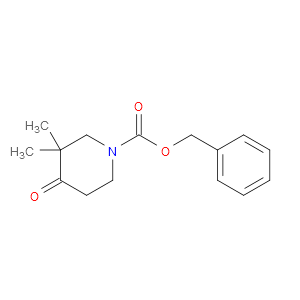 BENZYL 3,3-DIMETHYL-4-OXOPIPERIDINE-1-CARBOXYLATE
