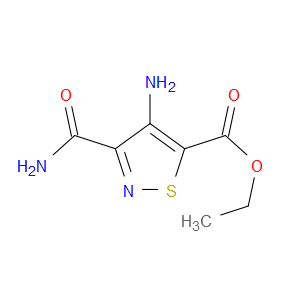 ETHYL 4-AMINO-3-(AMINOCARBONYL)ISOTHIAZOLE-5-CARBOXYLATE