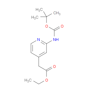 ETHYL 2-(2-(TERT-BUTOXYCARBONYLAMINO)PYRIDIN-4-YL)ACETATE