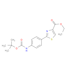 ETHYL 2-[4-(BOC-AMINO)PHENYL]THIAZOLE-4-CARBOXYLATE