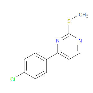 4-(4-CHLOROPHENYL)-2-(METHYLTHIO)PYRIMIDINE