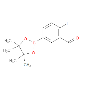 2-FLUORO-5-(4,4,5,5-TETRAMETHYL-1,3,2-DIOXABOROLAN-2-YL)BENZALDEHYDE