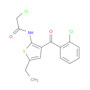2-CHLORO-N-(3-(2-CHLOROBENZOYL)-5-ETHYLTHIOPHEN-2-YL)ACETAMIDE - Click Image to Close