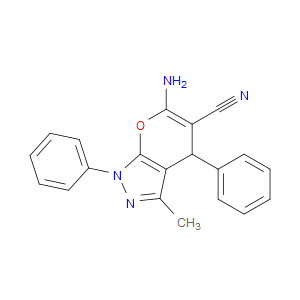 6-AMINO-3-METHYL-1,4-DIPHENYL-1,4-DIHYDRO-PYRANO[2,3-C]PYRAZOLE-5-CARBONITRILE