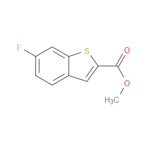METHYL 6-FLUOROBENZO[B]THIOPHENE-2-CARBOXYLATE - Click Image to Close