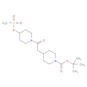 TERT-BUTYL 4-(2-(4-((METHYLSULFONYL)OXY)PIPERIDIN-1-YL)-2-OXOETHYL)PIPERIDINE-1-CARBOXYLATE - Click Image to Close