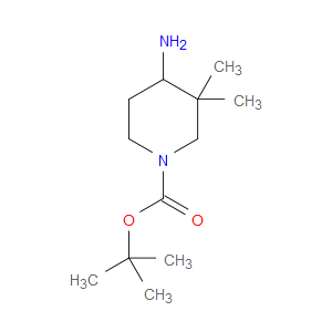 TERT-BUTYL 4-AMINO-3,3-DIMETHYLPIPERIDINE-1-CARBOXYLATE - Click Image to Close