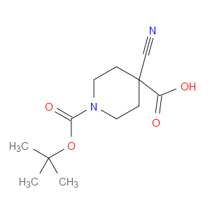 1-(TERT-BUTOXYCARBONYL)-4-CYANOPIPERIDINE-4-CARBOXYLIC ACID - Click Image to Close