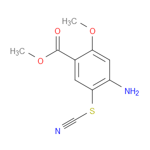 METHYL 4-AMINO-2-METHOXY-5-THIOCYANOBENZOATE