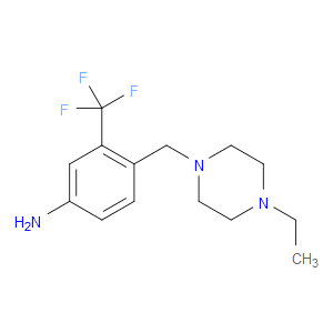 4-((4-ETHYLPIPERAZIN-1-YL)METHYL)-3-(TRIFLUOROMETHYL)ANILINE - Click Image to Close