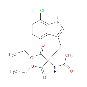 DIETHYL 2-ACETAMIDO-2-((7-CHLORO-1H-INDOL-3-YL)METHYL)MALONATE
