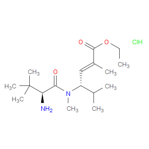 (S,E)-ETHYL 4-((S)-2-AMINO-N,3,3-TRIMETHYLBUTANAMIDO)-2,5-DIMETHYLHEX-2-ENOATE HYDROCHLORIDE - Click Image to Close
