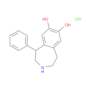 (+/-)-1-Phenyl-2,3,4,5-tetrahydro-(1H)-3-benzazepine-7,8-diol hydrochloride - Click Image to Close