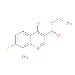 ETHYL 4,7-DICHLORO-8-METHYLQUINOLINE-3-CARBOXYLATE