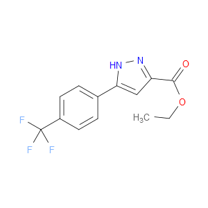 ETHYL 3-(4-(TRIFLUOROMETHYL)PHENYL)-1H-PYRAZOLE-5-CARBOXYLATE
