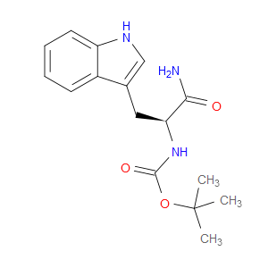 (S)-TERT-BUTYL (1-AMINO-3-(1H-INDOL-3-YL)-1-OXOPROPAN-2-YL)CARBAMATE - Click Image to Close