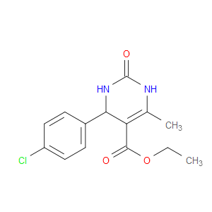 ETHYL 4-(4-CHLOROPHENYL)-6-METHYL-2-OXO-1,2,3,4-TETRAHYDROPYRIMIDINE-5-CARBOXYLATE