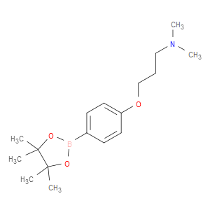 2-(4-[3-(DIMETHYLAMINO)PROPOXY]PHENYL)-4,4,5,5-TETRAMETHYL-1,3,2-DIOXABOROLANE