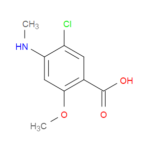 5-CHLORO-2-METHOXY-4-(METHYLAMINO)BENZOIC ACID - Click Image to Close