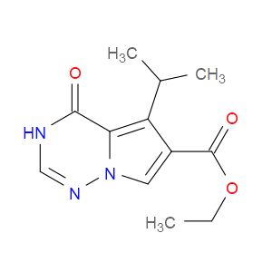 ETHYL 4-HYDROXY-5-ISOPROPYLPYRROLO[1,2-F][1,2,4]TRIAZINE-6-CARBOXYLATE