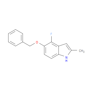 4-FLUORO-2-METHYL-5-(PHENYLMETHOXY)-1H-INDOLE