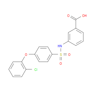 3-((4-(2-CHLOROPHENOXY)PHENYL)SULFONAMIDO)BENZOIC ACID - Click Image to Close