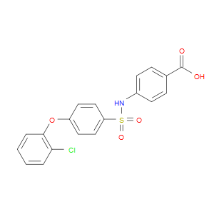 4-((4-(2-CHLOROPHENOXY)PHENYL)SULFONAMIDO)BENZOIC ACID