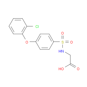 ((4-(2-CHLOROPHENOXY)PHENYL)SULFONYL)GLYCINE