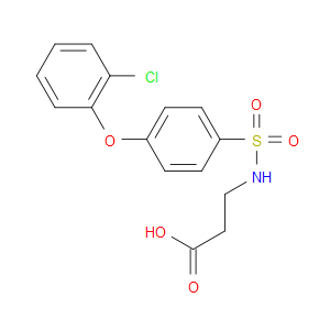 3-((4-(2-CHLOROPHENOXY)PHENYL)SULFONAMIDO)PROPANOIC ACID