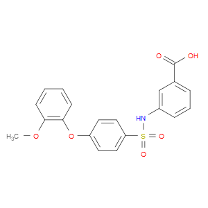 3-((4-(2-METHOXYPHENOXY)PHENYL)SULFONAMIDO)BENZOIC ACID - Click Image to Close
