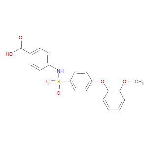4-((4-(2-METHOXYPHENOXY)PHENYL)SULFONAMIDO)BENZOIC ACID