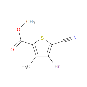 METHYL 4-BROMO-5-CYANO-3-METHYLTHIOPHENE-2-CARBOXYLATE - Click Image to Close