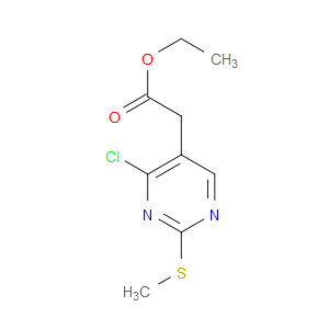 ETHYL 2-(4-CHLORO-2-(METHYLTHIO)PYRIMIDIN-5-YL)ACETATE
