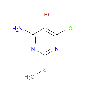 5-BROMO-6-CHLORO-2-(METHYLTHIO)PYRIMIDIN-4-AMINE