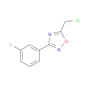 5-(CHLOROMETHYL)-3-(3-FLUOROPHENYL)-1,2,4-OXADIAZOLE
