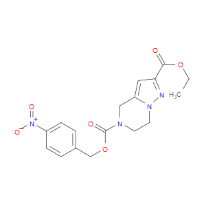 2-ETHYL 5-(4-NITROBENZYL) 6,7-DIHYDROPYRAZOLO[1,5-A]PYRAZINE-2,5(4H)-DICARBOXYLATE