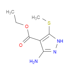 ETHYL 5-AMINO-3-(METHYLSULFANYL)-1H-PYRAZOLE-4-CARBOXYLATE