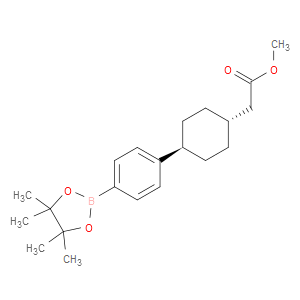 METHYL 2-(TRANS-4-(4-(4,4,5,5-TETRAMETHYL-1,3,2-DIOXABOROLAN-2-YL)PHENYL)CYCLOHEXYL)ACETATE - Click Image to Close