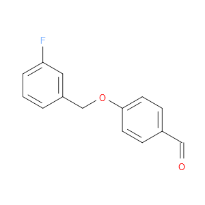 4-((3-FLUOROBENZYL)OXY)BENZALDEHYDE - Click Image to Close