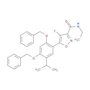 5-(2,4-BIS(BENZYLOXY)-5-ISOPROPYLPHENYL)-N-ETHYL-4-IODOISOXAZOLE-3-CARBOXAMIDE