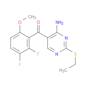 (4-AMINO-2-(ETHYLTHIO)PYRIMIDIN-5-YL)(2,3-DIFLUORO-6-METHOXYPHENYL)METHANONE - Click Image to Close