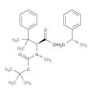 (S)-1-PHENYLETHANAMINE (S)-2-((TERT-BUTOXYCARBONYL)(METHYL)AMINO)-3-METHYL-3-PHENYLBUTANOATE - Click Image to Close