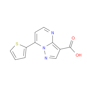 7-THIEN-2-YLPYRAZOLO[1,5-A]PYRIMIDINE-3-CARBOXYLIC ACID
