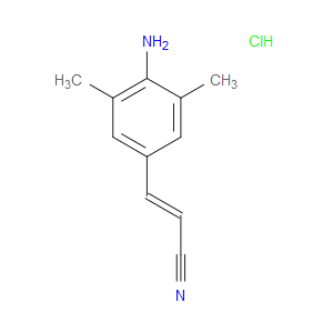 (E)-3-(4-AMINO-3,5-DIMETHYLPHENYL)ACRYLONITRILE HYDROCHLORIDE - Click Image to Close