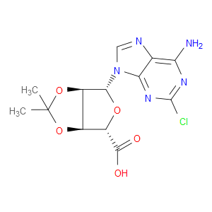 (3AS,4S,6R,6AR)-6-(6-AMINO-2-CHLORO-9H-PURIN-9-YL)-2,2-DIMETHYLTETRAHYDROFURO[3,4-D][1,3]DIOXOLE-4-CARBOXYLIC ACID