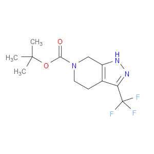 TERT-BUTYL 3-(TRIFLUOROMETHYL)-4,5-DIHYDRO-1H-PYRAZOLO[3,4-C]PYRIDINE-6(7H)-CARBOXYLATE