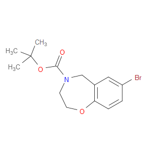 TERT-BUTYL 7-BROMO-2,3-DIHYDRO-1,4-BENZOXAZEPINE-4(5H)-CARBOXYLATE